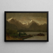 Oskapat konsttryck - Albert Bierstadt — inramlat konstverk på väggen