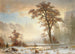 Vallée du Yosemite, första snöfall av året - Albert Bierstadt — vy av konstverket
