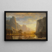 Vallée du Yosemite - Albert Bierstadt — inramlat konstverk på väggen