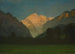 Vue du parc du Glacier ou Coucher de soleil sur le pic - Albert Bierstadt — vy av konstverket