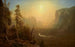 Vallée de Yosemite, sentier de Glacier Point - Albert Bierstadt — vy av konstverket