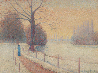 Le Puy en hiver - Albert Dubois-Pillet — vy av konstverket