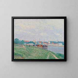 Albert DuboisPillet - Trois Pniches Amares Aux Abords Dune Ville Industrielle.webp