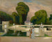 Saint-Cloud-parken i Paris - Albert Edelfelt — vy av konstverket