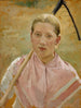 Studie « Fille avec un râteau » för augusti - Albert Edelfelt — vy av konstverket