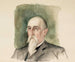 Studie av porträtt av Leo Mechelin - Albert Edelfelt — vy av konstverket