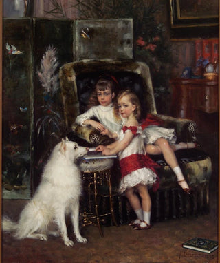 Albert Edelfelt - Michael and Xenia Children of the Emperor Alexander III.webp