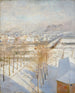 Paris under snön - Albert Edelfelt — vy av konstverket
