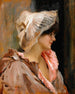 Dame parisienne en peignoir - Albert Edelfelt — vy av konstverket