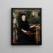 Portrait De Mme Anna Sinebrychoff - Albert Edelfelt — inramlat konstverk på väggen