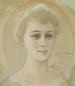 porträttstudie av baronessan Naomi Emi De La Chapelle - Albert Edelfelt — vy av konstverket