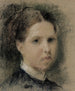 Portrait av Annie Edelfelt - Albert Edelfelt — vy av konstverket