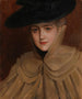 Portrait av en ung kvinna - Albert Edelfelt — vy av konstverket