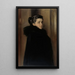 Portrait av konstnärens maka Ellan Edelfelt - Albert Edelfelt — inramlat konstverk på väggen