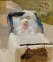 konstnärens son, Erik, i en barnvagn - Albert Edelfelt — vy av konstverket