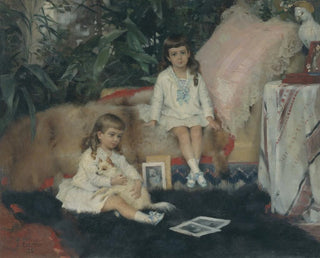 Les grands-ducs Boris et Kirill Vladimirovitch enfants - Albert Edelfelt — vy av konstverket
