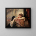 La Parisienne Virginie - Albert Edelfelt — inramlat konstverk på väggen