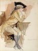 Thérèse Lainville klädd som på 1700-talet - Albert Edelfelt — vy av konstverket