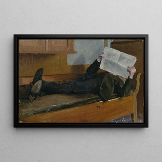 Albert Engstrm - The Artists Father Reading a Newspaper.webp