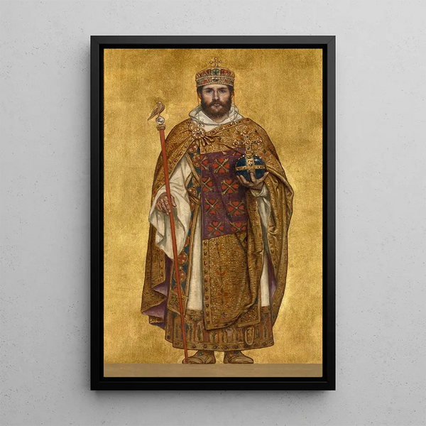 Reproduktion av målningen Baudouin III - Albert Frans Lieven De Vriendt