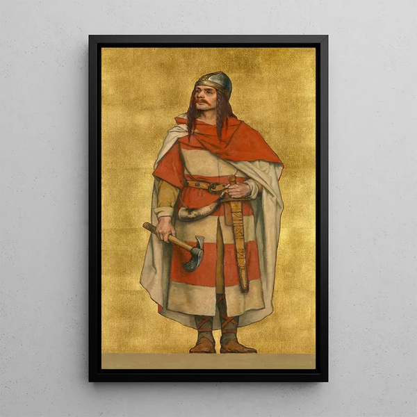 Reproduktion av målningen Baudouin VII de Flandre - Albert Frans Lieven De Vriendt