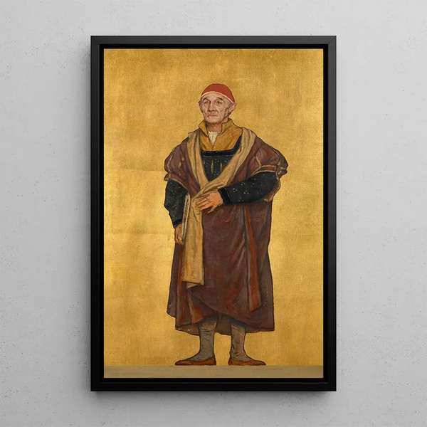 Reproduktion av målningen Le Peintre Gérard David - Albert Frans Lieven De Vriendt