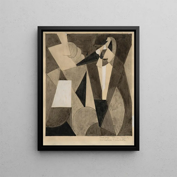 Igor Stravinsky - Albert Gleizes — inramlat konstverk på väggen