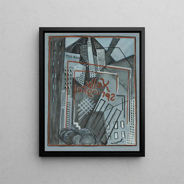 Kelly Springfield - Albert Gleizes — inramlat konstverk på väggen