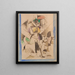 La Dame aux bêtes Portrait de Madame Raymond Duchamp-Villon - Albert Gleizes — inramlat konstverk på väggen