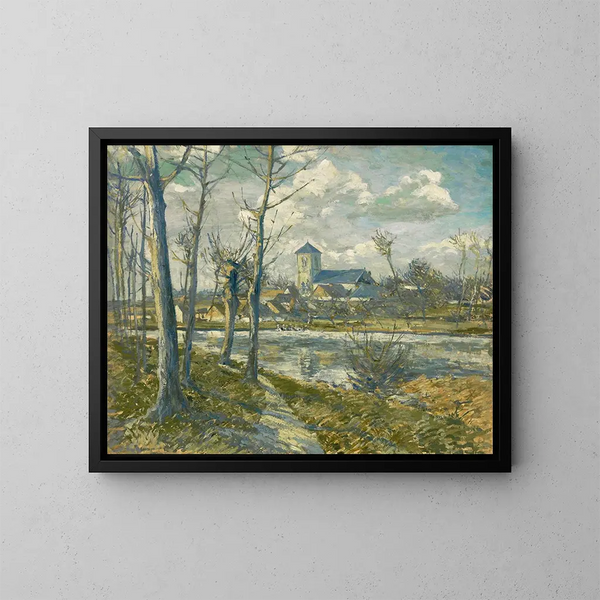 Landskap från Picardie - Albert Gleizes — inramlat konstverk på väggen