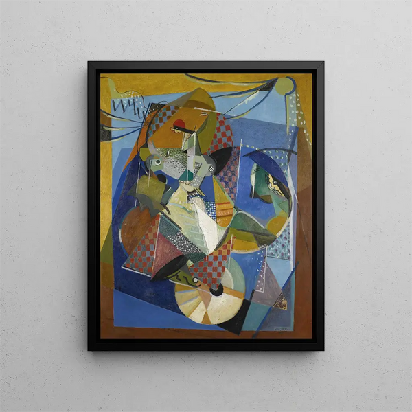 Vaudeville - Albert Gleizes — inramlat konstverk på väggen