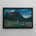 Au clair de lune, Pontresina, Engadine, Schweiz - Albert Goodwin — inramlat konstverk på väggen