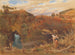 Le prince Camaralzaman observant le voleur du talisman - Albert Goodwin — vy av konstverket