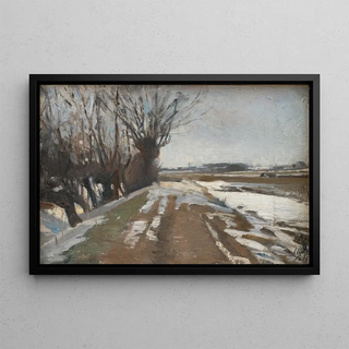 Albert Gottschalk - Winter Landscape Utterslev near Copenhagen.webp