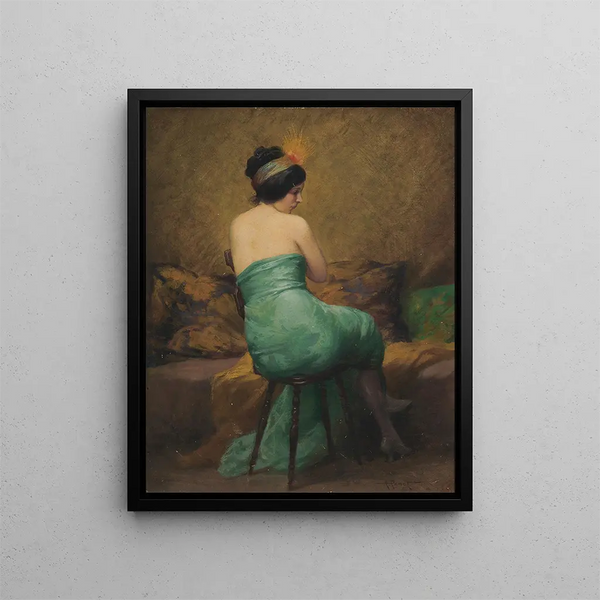 Le Bandeau à plumes - Albert Joseph Pénot — inramlat konstverk på väggen