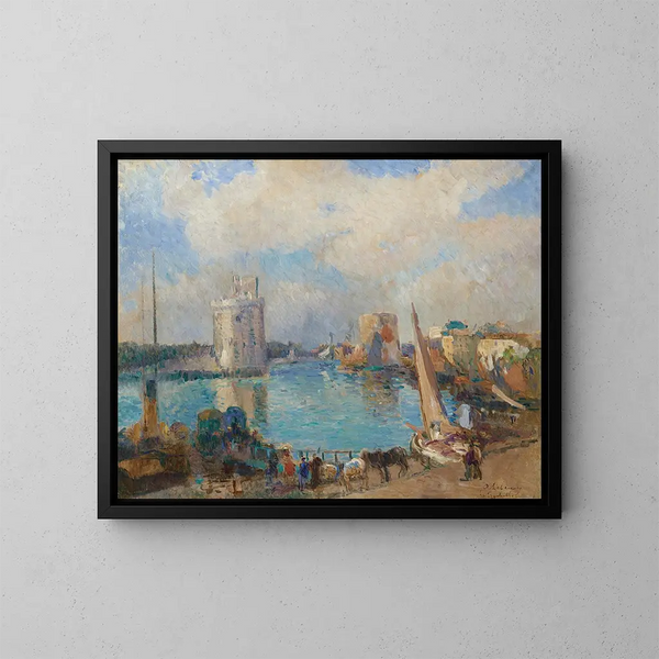 Le port de La Rochelle - Albert Lebourg — inramlat konstverk på väggen