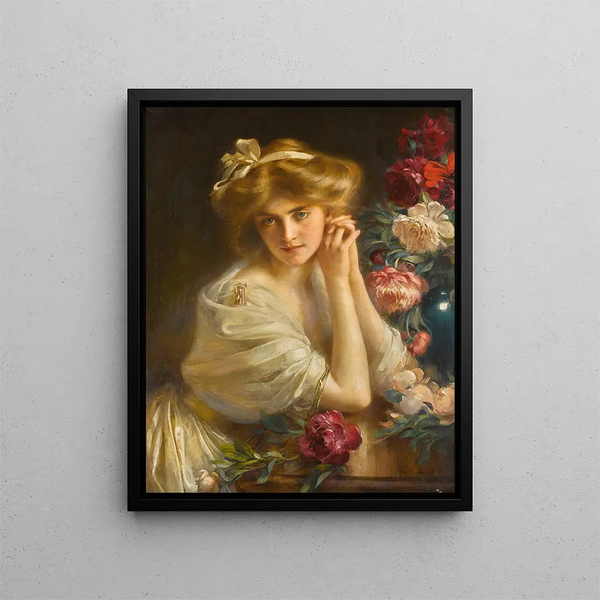 lång lugn - Albert Lynch — inramlat konstverk på väggen