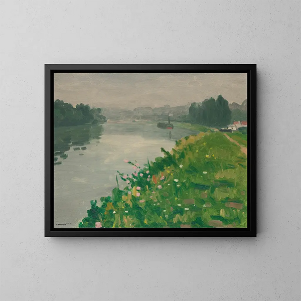 Berge de la Seine à Méricourt - Albert Marquet — inramlat konstverk på väggen