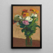 Bouquet de fleurs dans un vase - Albert Marquet — inramlat konstverk på väggen