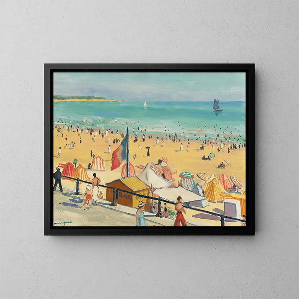 La Plage des Sables d'Olonne - Albert Marquet — inramlat konstverk på väggen