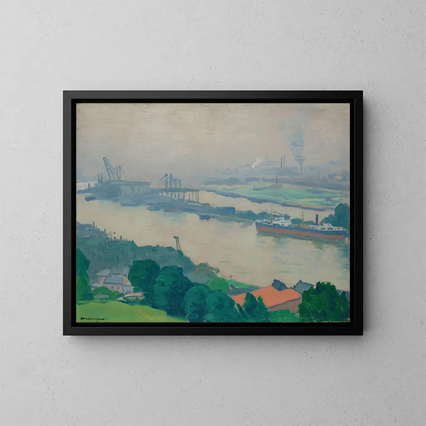 La Seine à Croisset près de Rouen - Albert Marquet — inramlat konstverk på väggen