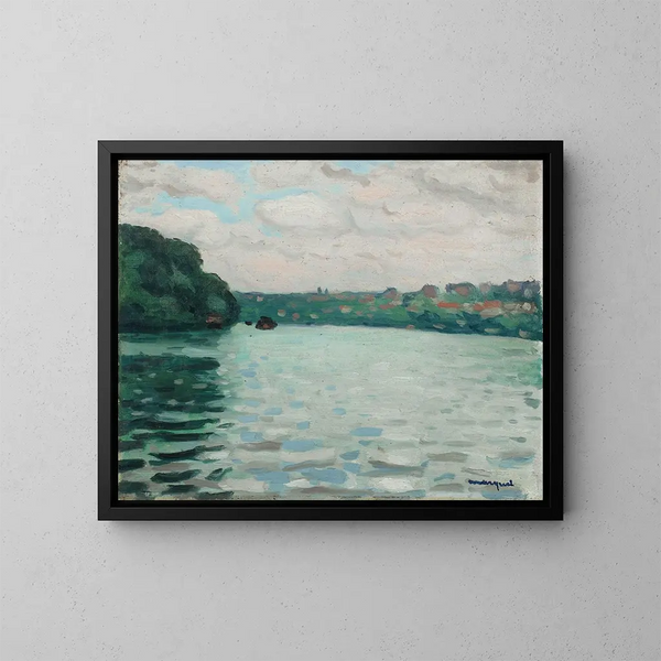 La Seine à La Frette - Albert Marquet — inramlat konstverk på väggen