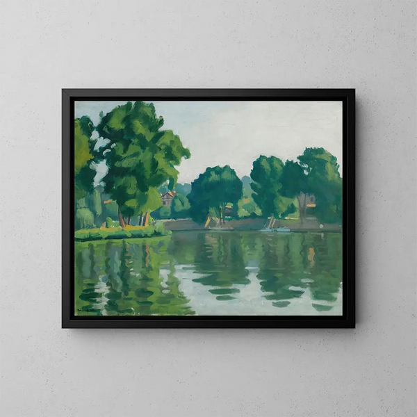 La Seine à Poissy - Albert Marquet — inramlat konstverk på väggen