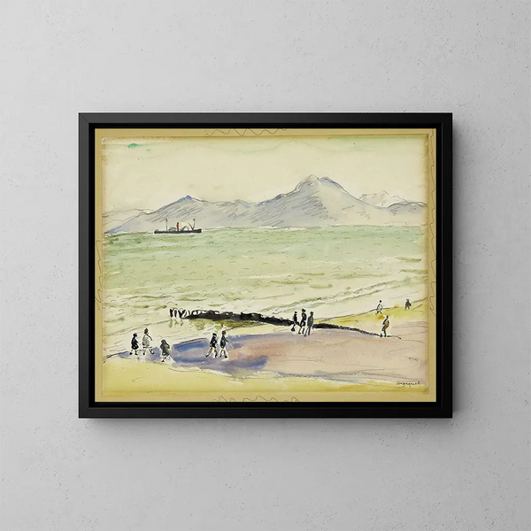 La digue de la Goulette - Albert Marquet — inramlat konstverk på väggen