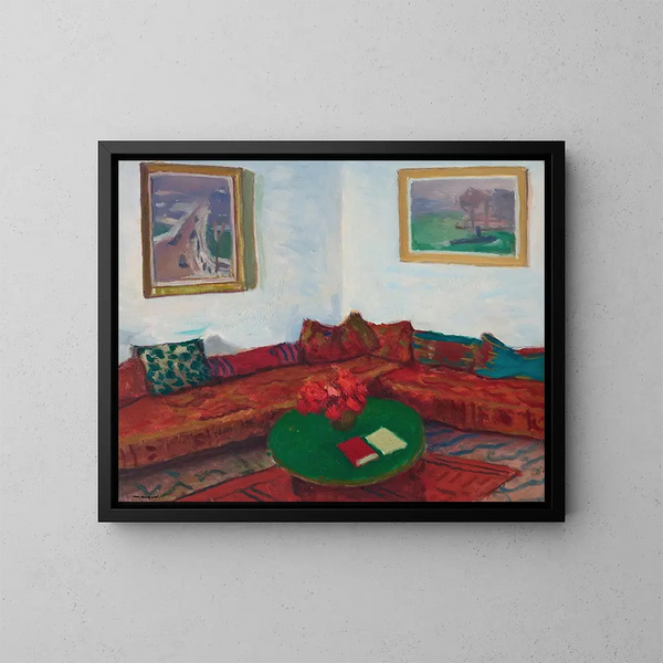Le Divan - Albert Marquet — inramlat konstverk på väggen