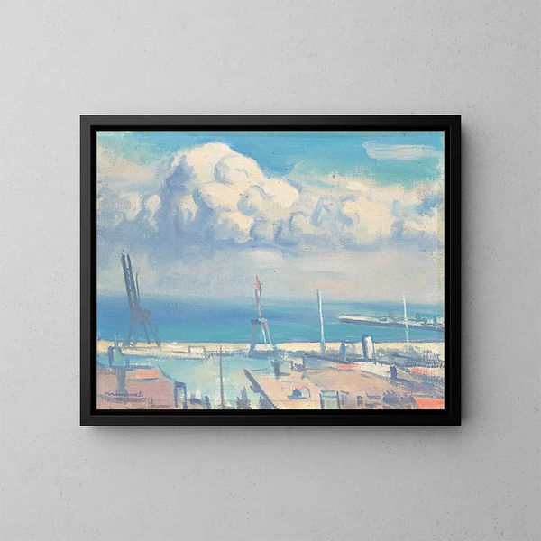 Le Nuage algérien - Albert Marquet — inramlat konstverk på väggen