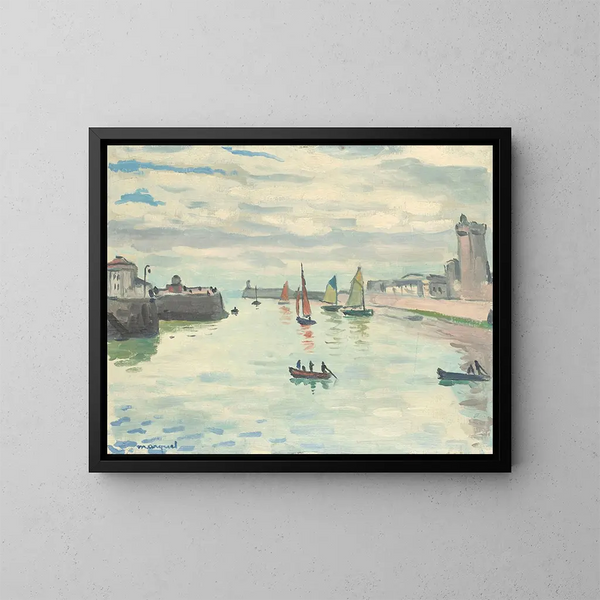 Le Port de la Chaume, Les Sables-d'Olonne - Albert Marquet — inramlat konstverk på väggen