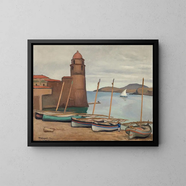 Le phare de Collioure - Albert Marquet — inramlat konstverk på väggen