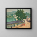 Le pont de Chennevières par temps gris - Albert Marquet — inramlat konstverk på väggen