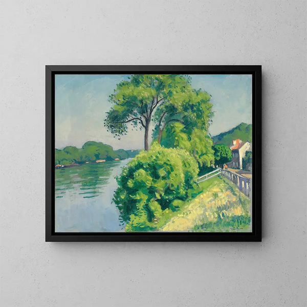 Le talus de La Frette - Albert Marquet — inramlat konstverk på väggen